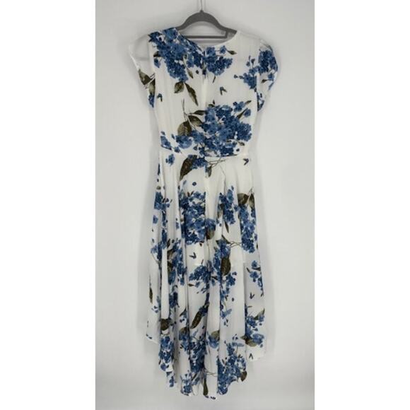 Lulus French Countryside White Floral Print High-Low Dress – NWOT Size Small - Picture 5 of 9
